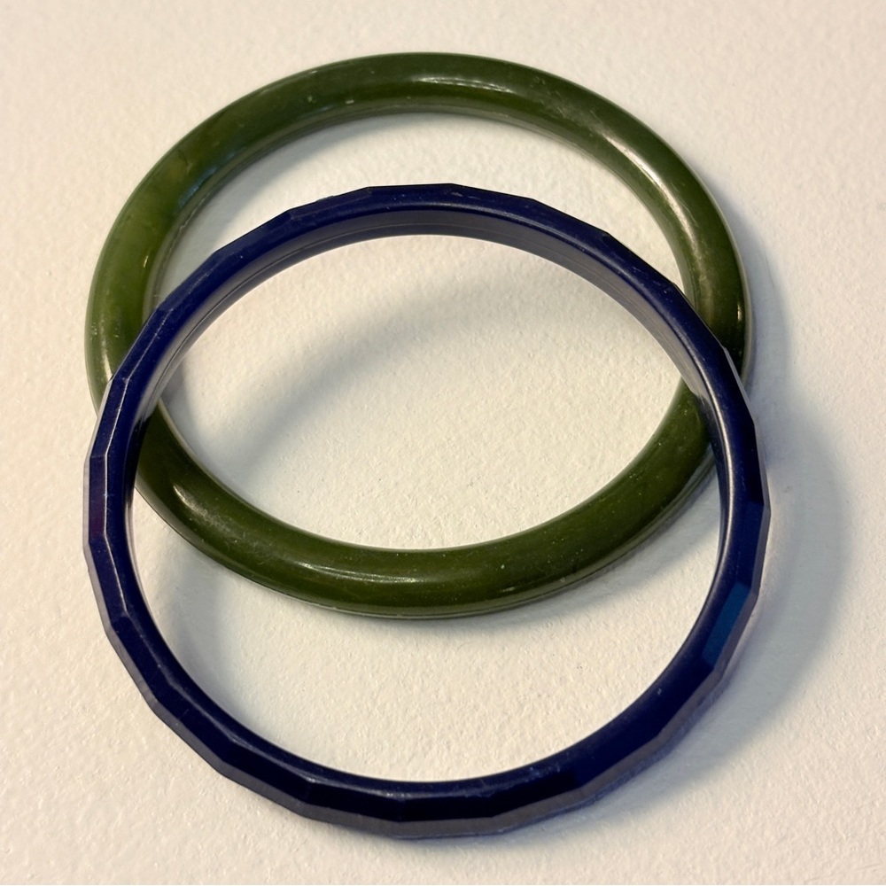 Set of Two Vintage Plastic Bracelets